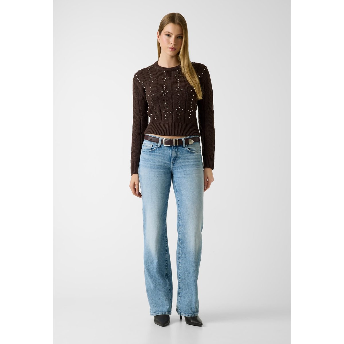 Pull Avec Strass marron, GUESS