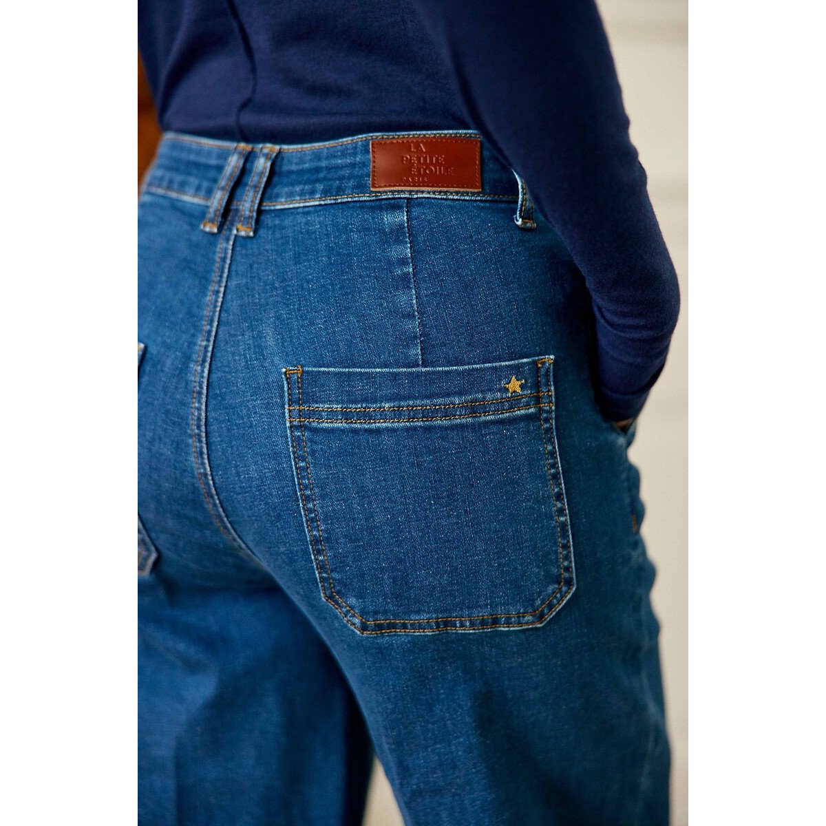 Jean large, PETRONA wash denim, LA PETITE ETOILE