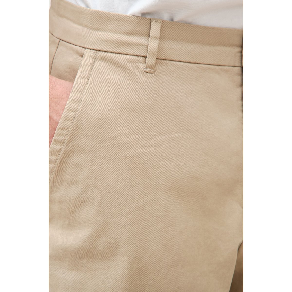 Pantalon coupe large beige, BONOBO