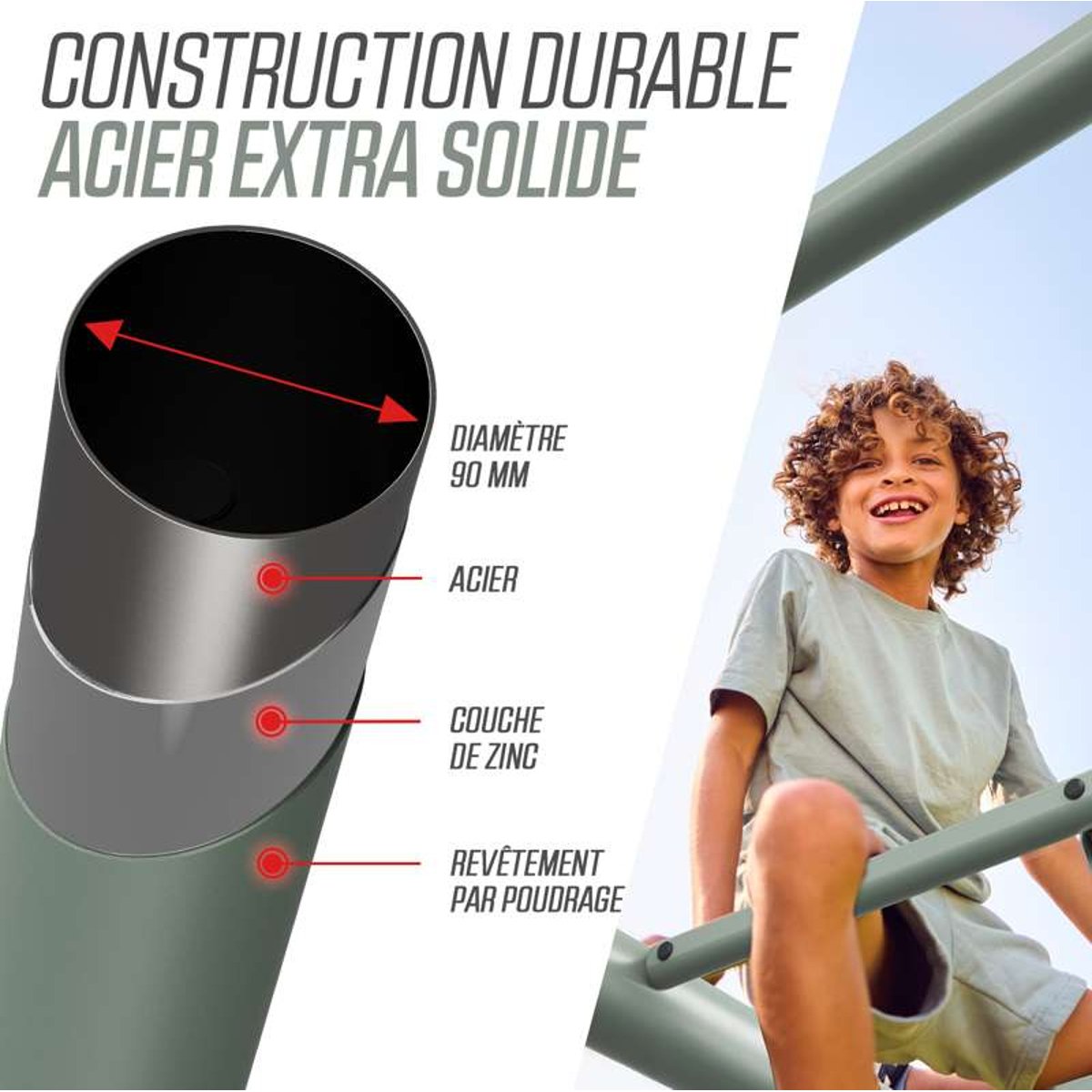 Aire de Jeux et Fitness, PlayBase Extra Large + Ultimate set Vert green, BERG TOYS