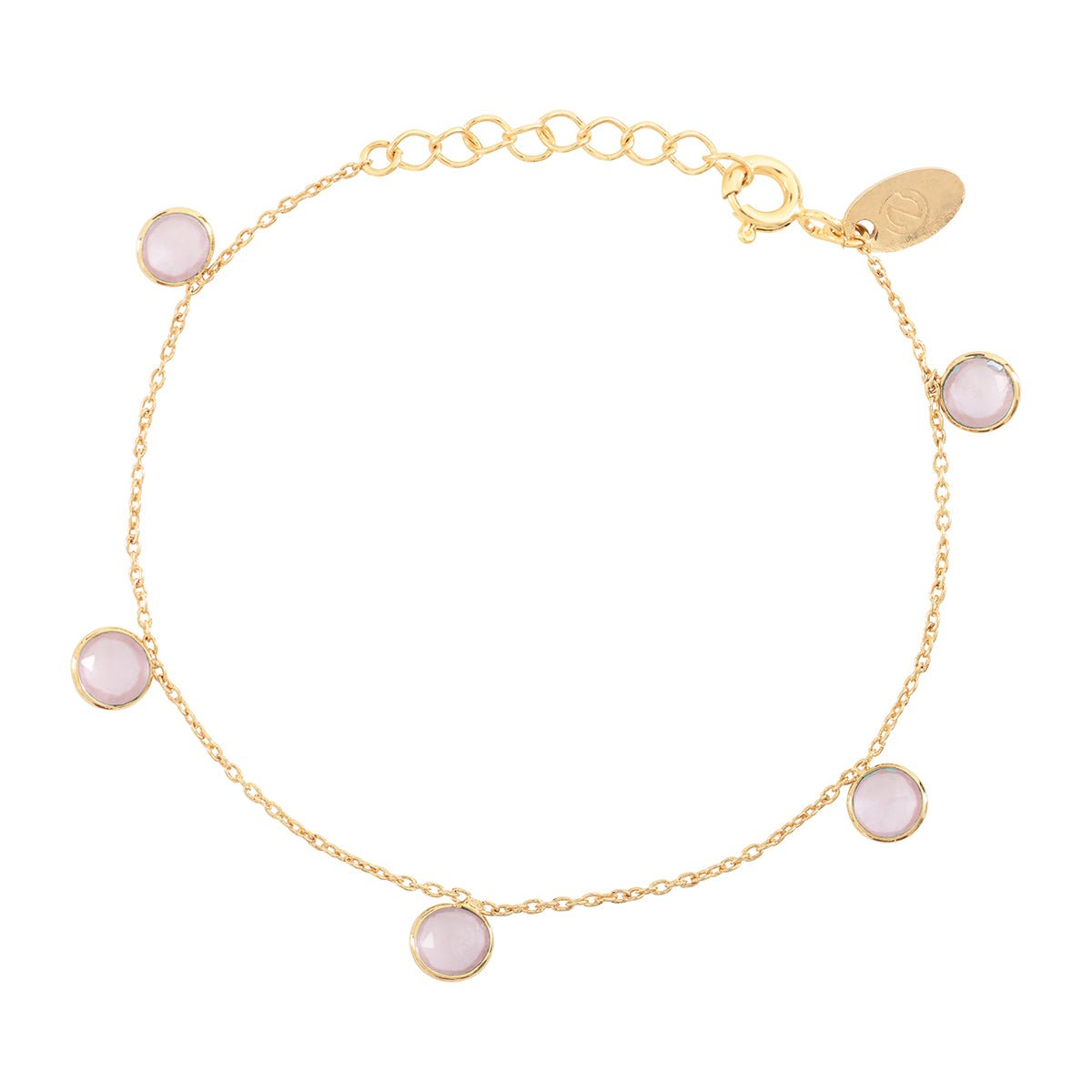 Bracelet multi moorea calcedoine rose rose, CAROLINE NAJMAN