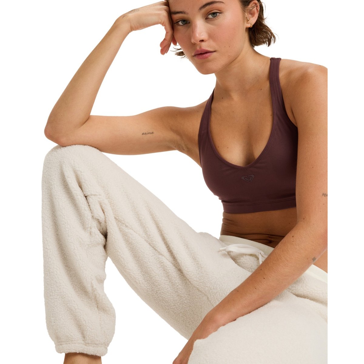 Pantalon de sport WAVES OF WARMTHS. blanc whisper white, ROXY