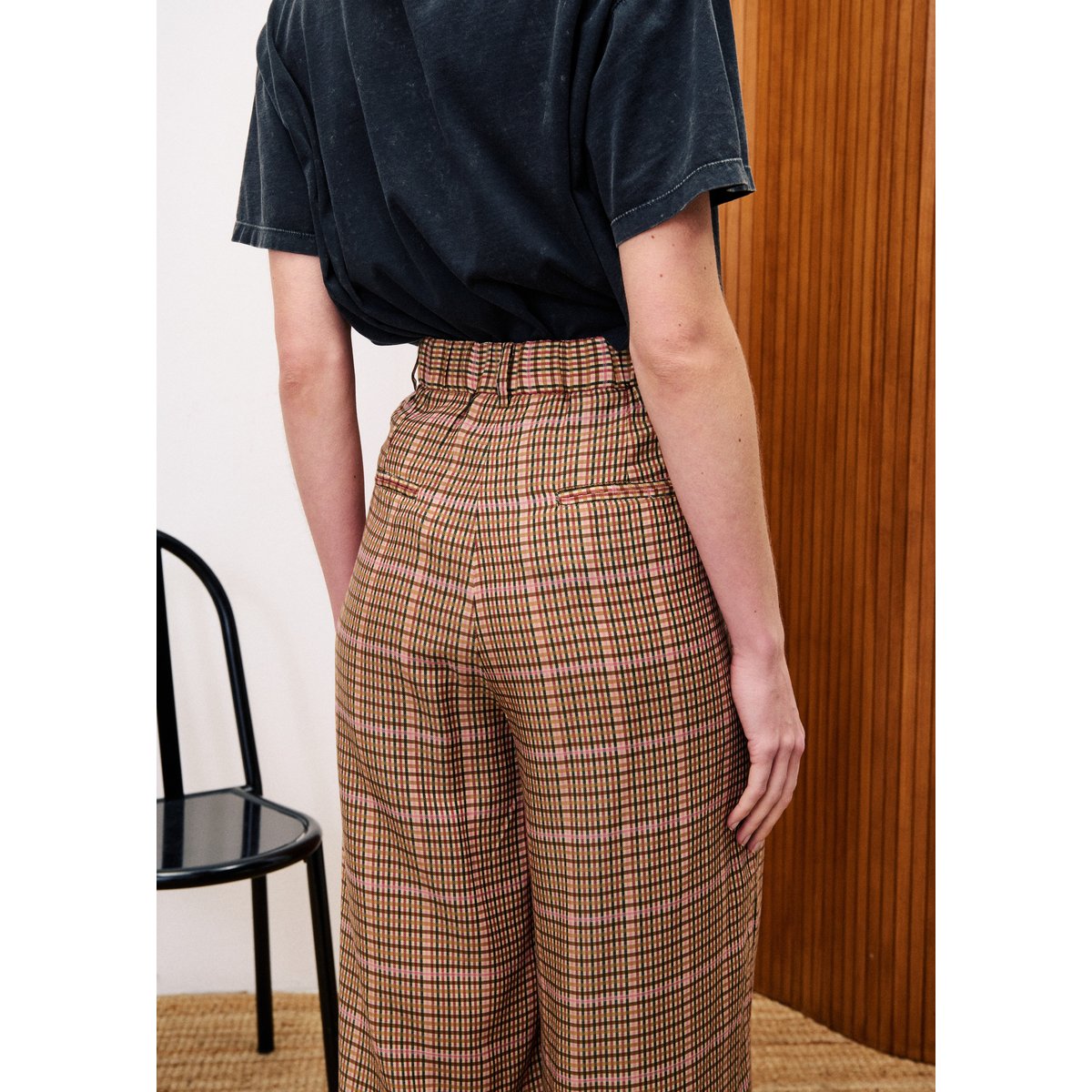 Pantalon CANELLE marron ocre, FRNCH