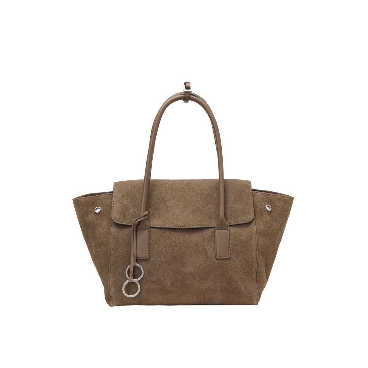 Sac cabas modèle Gaby, grand format en cuir de vachette de qualité supérieure marron clair, MARC O'POLO