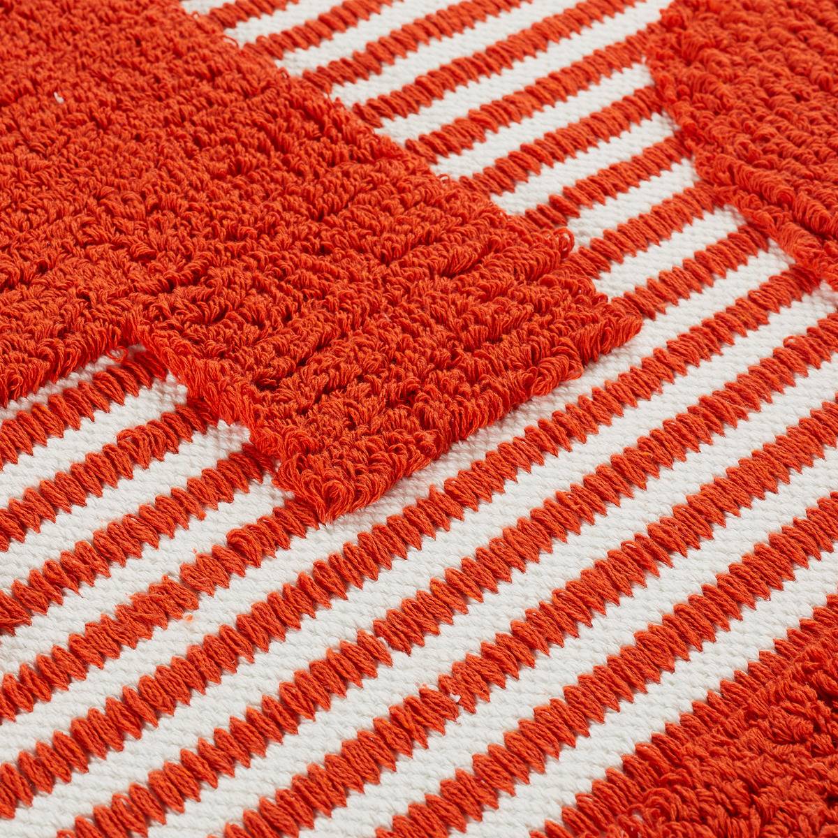 Tapis coton tufté 60x90cm POPPY orange, ATMOSPHERA