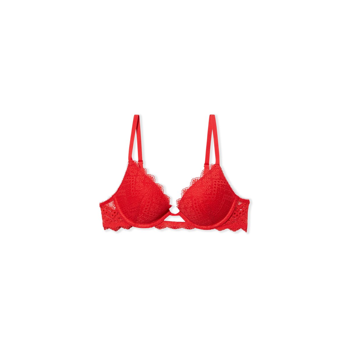 Soutien-gorge N.2 - Le push-up plongeant en dentelle ECLIPSE rouge, ETAM