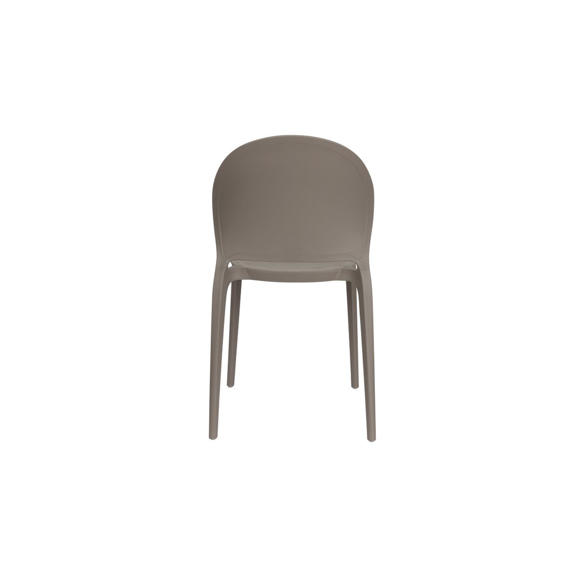 Chaise de jardin empilable (lot de 4), SJOERD gris, BOITE A DESIGN