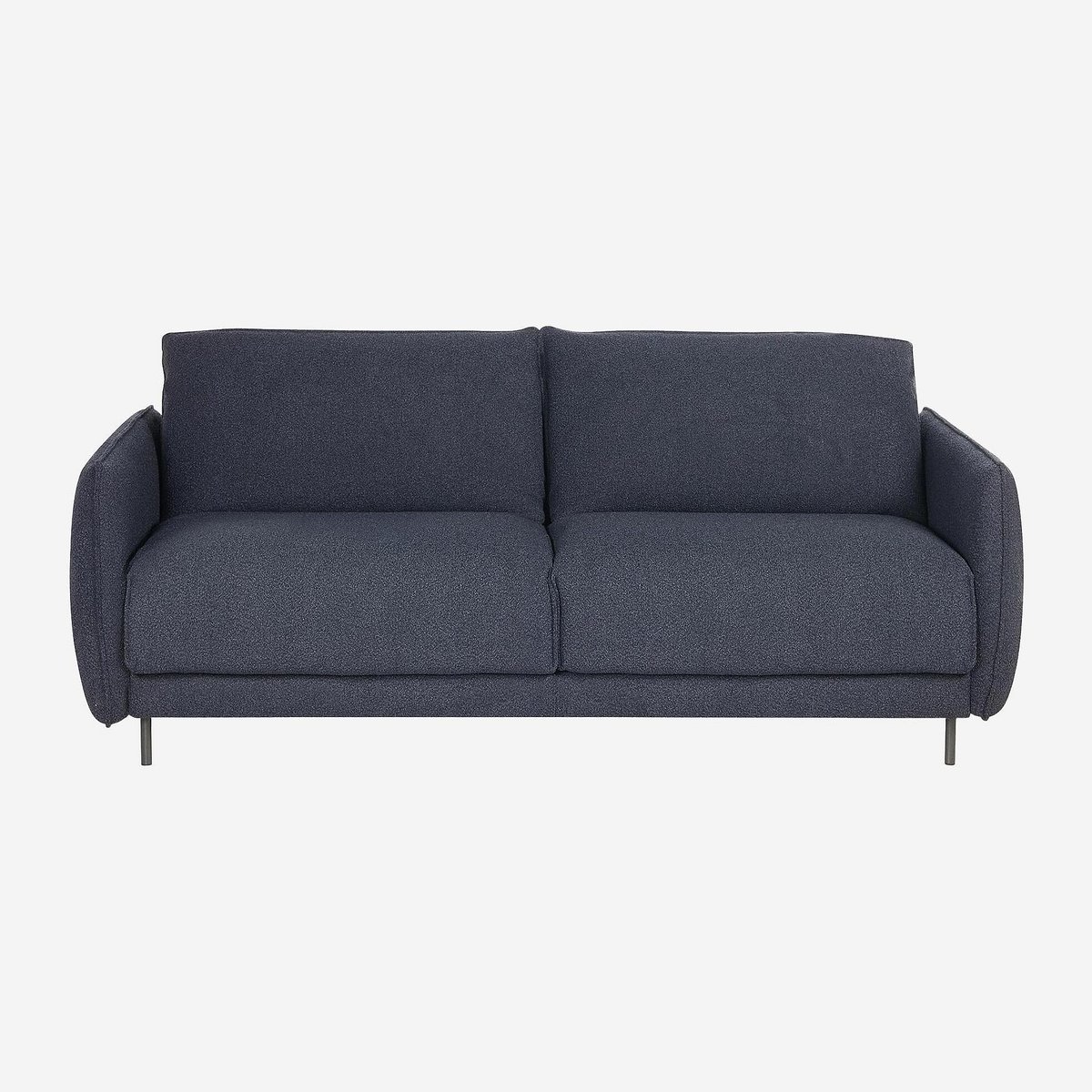 Canapé convertible - Matelas en mousse 13 cm - Tissu Tolfa MILANO ll bleu, HABITAT