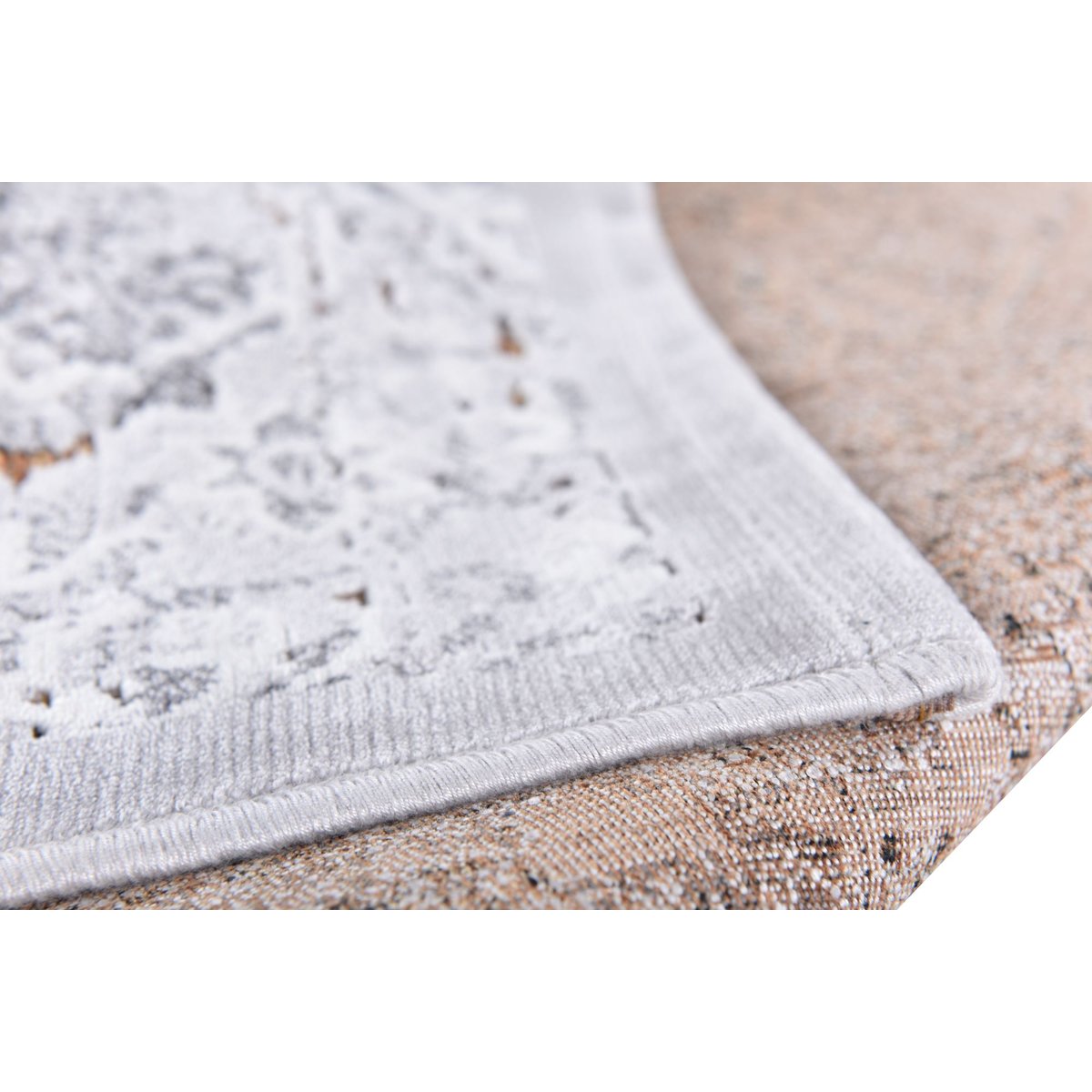 Tapis tissé en polyester et viscose - ORELIA or, GINO FALCONE
