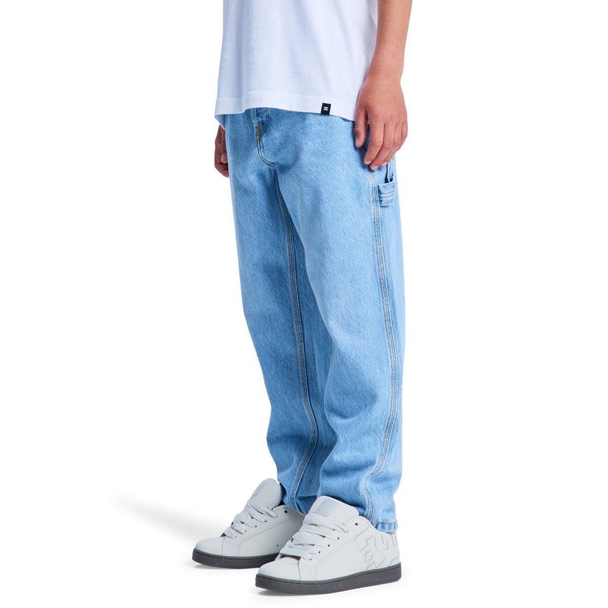 Jean en denim CARPENTER BAGGY. bleu indigo light, DC SHOES