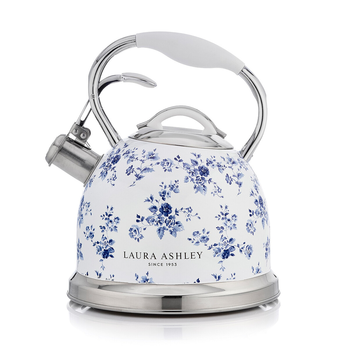 2.8L Laura Ashley China Rose Stove Top Kettle white, LAURA ASHLEY