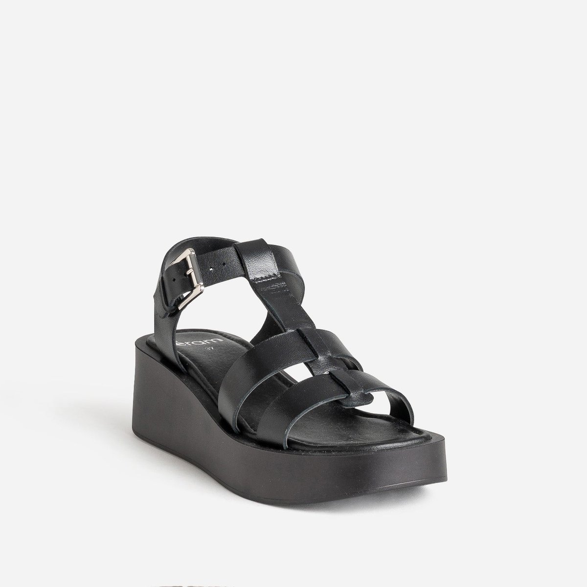 Sandale À Talon en cuir JOANN noir, ERAM