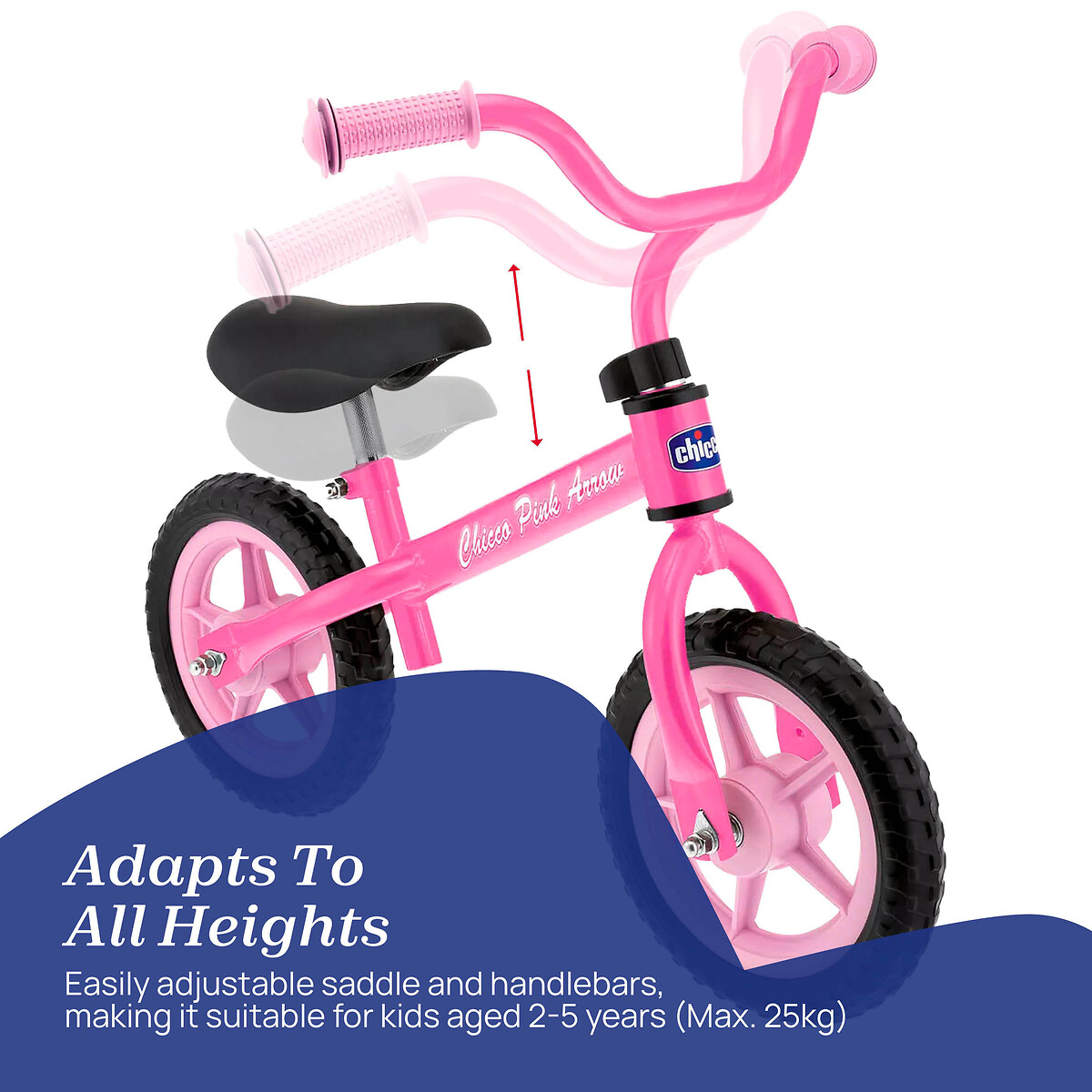 Arrow Balance Bike pink, CHICCO