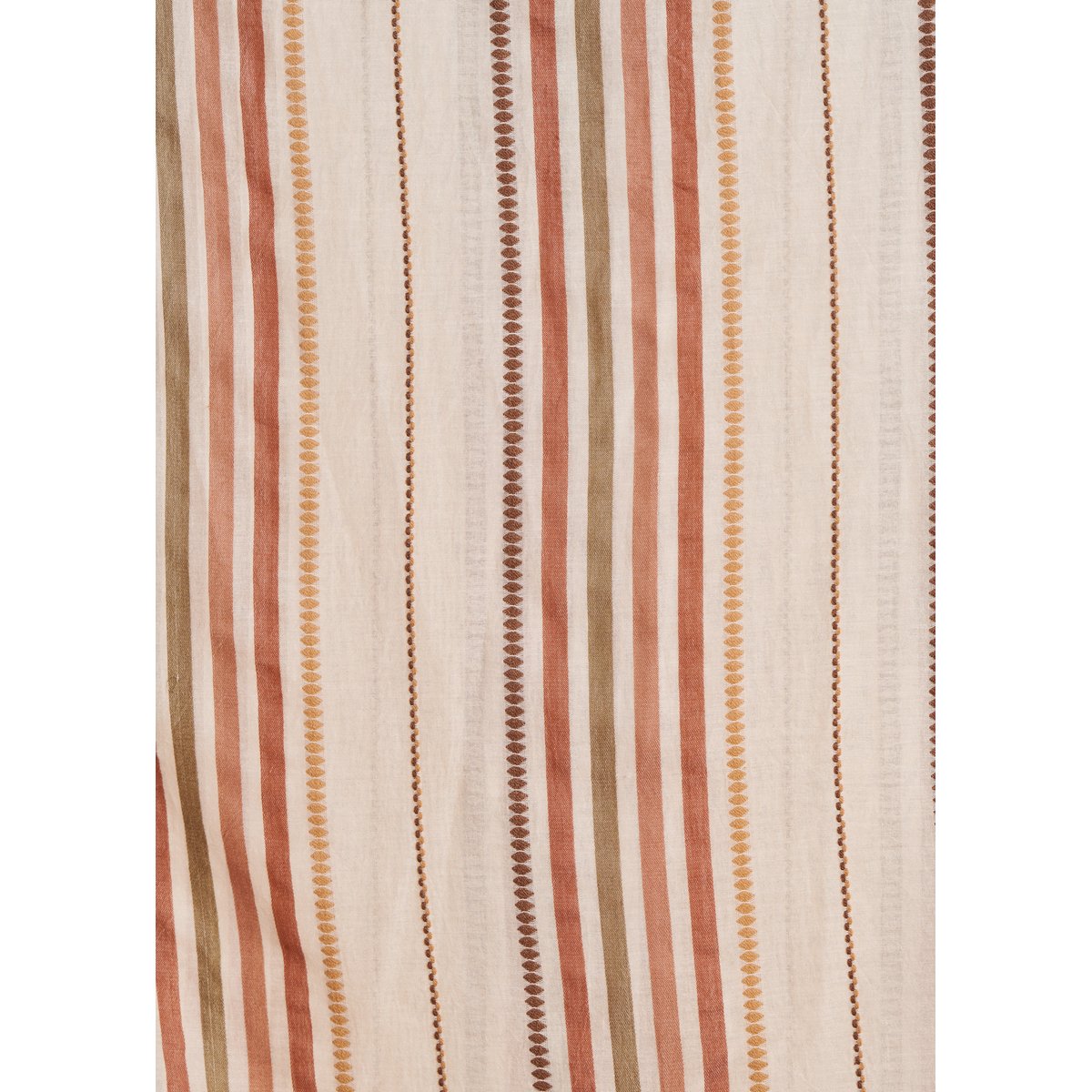 Foulard fines rayures en coton chanvre, LA FEE MARABOUTEE