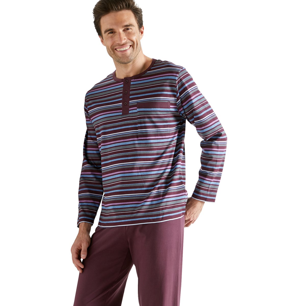 Pyjama rayé prune, DAXON