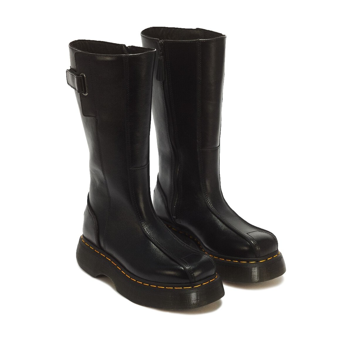 Bottes en cuir, Buzz Milled Gloss noir, DR. MARTENS