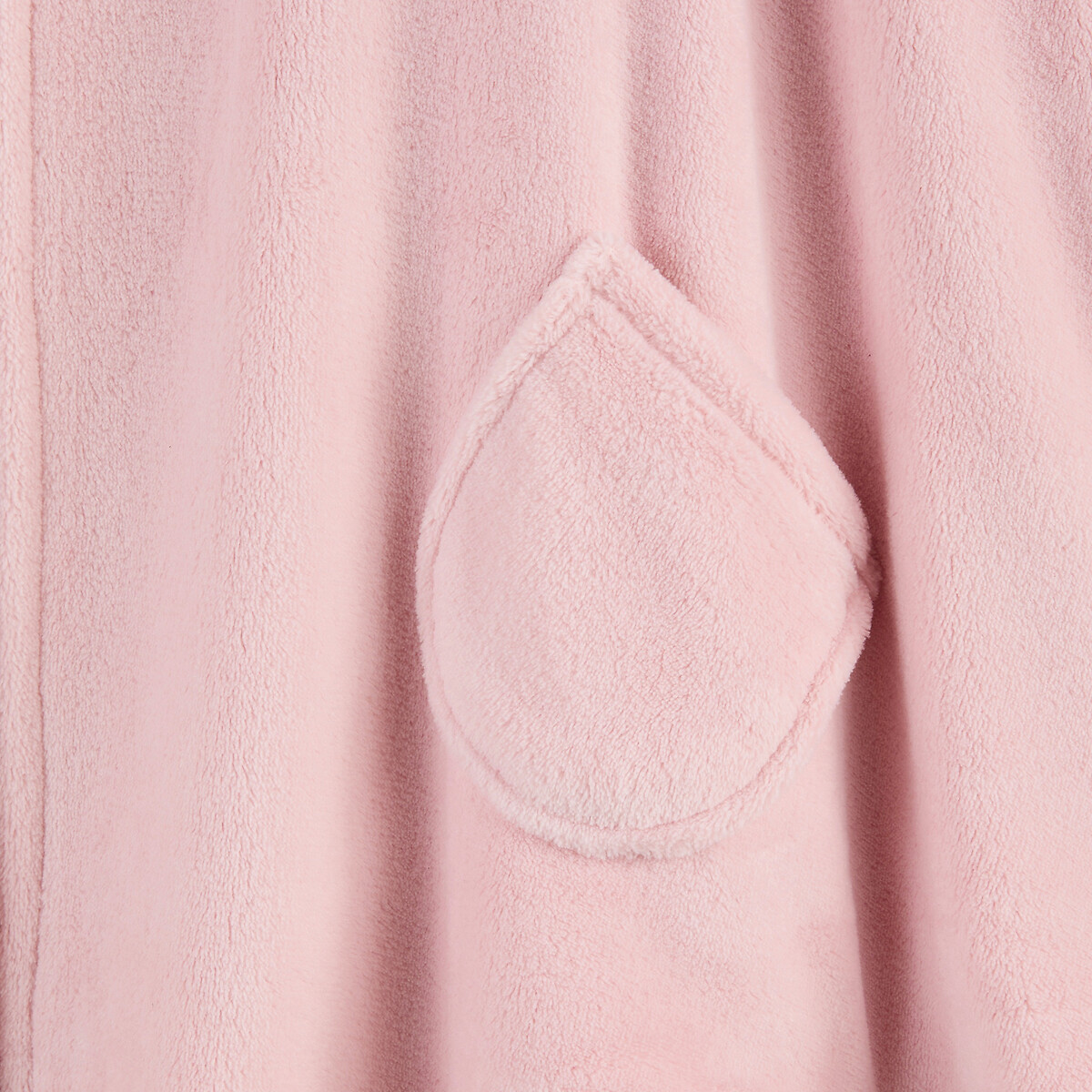 Cape d'intérieur à capuche, en polaire, motif chat rose pale, LA REDOUTE COLLECTIONS