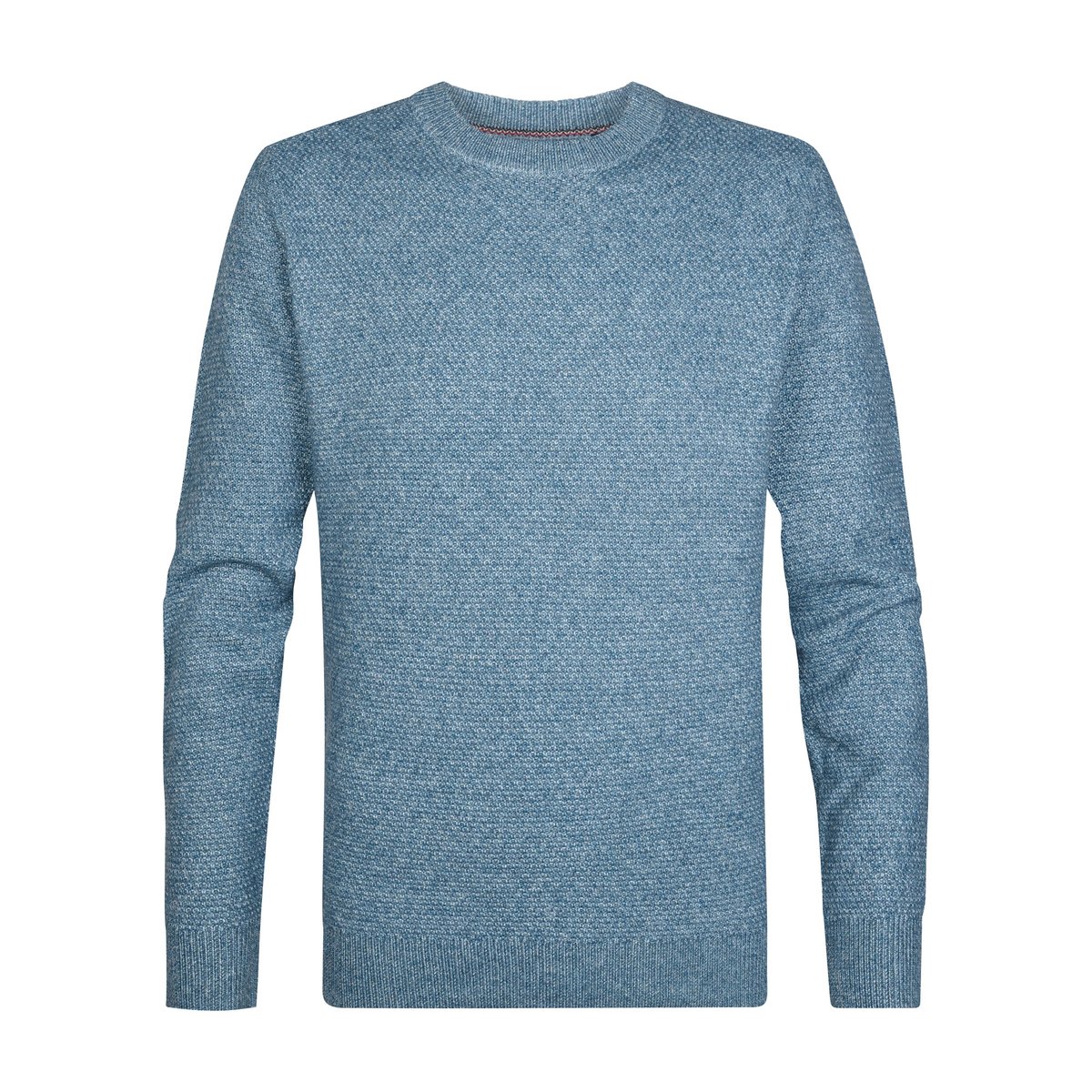 Pull col rond chiné steelstone bleu storm blue, PETROL INDUSTRIES