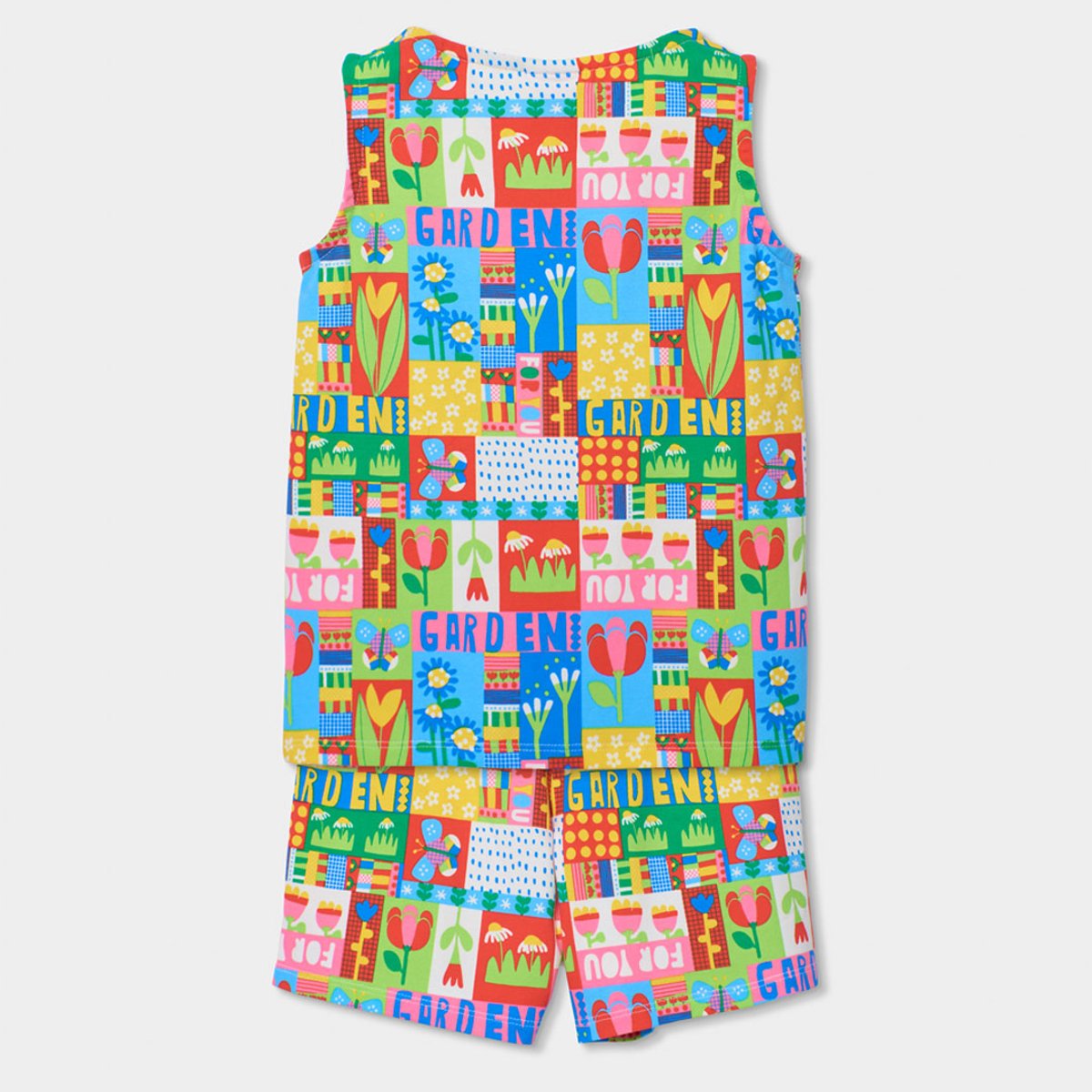 Pyjama enfant fille en coton imprimé multicolore, BOBOLI