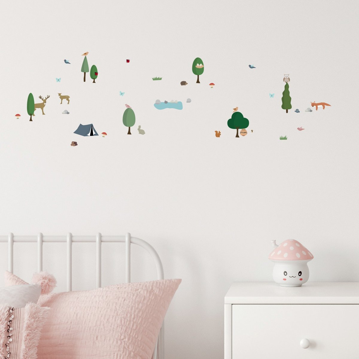 Sticker Mural Balade en Foret multicolore, ARCHIV
