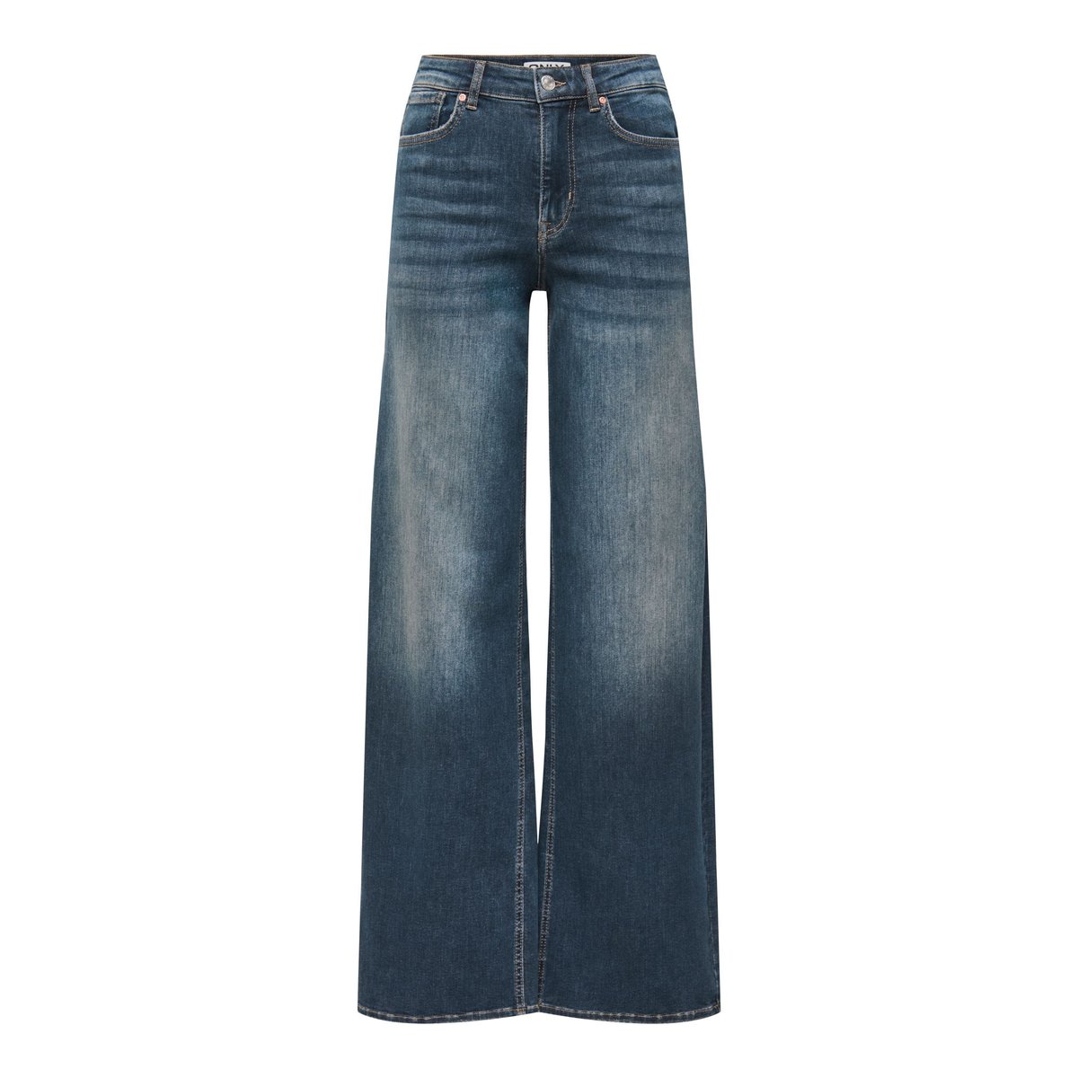 Jean À Jambe Large dark blue denim, ONLY