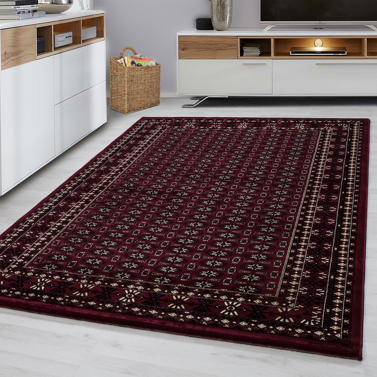 Tapis persan MARRAKESH rouge, NAZAR RUGS