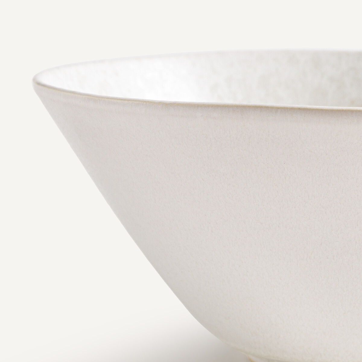 Lot de 4 assiettes à pâtes en grès émaillé, KANSO blanc, AM.PM