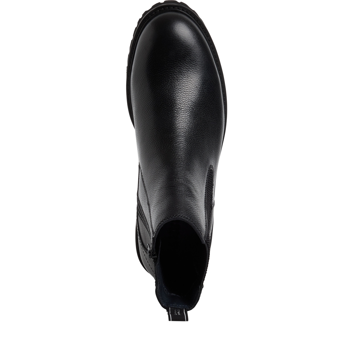 Bottine Chelsea homme noir cuir, TAMARIS