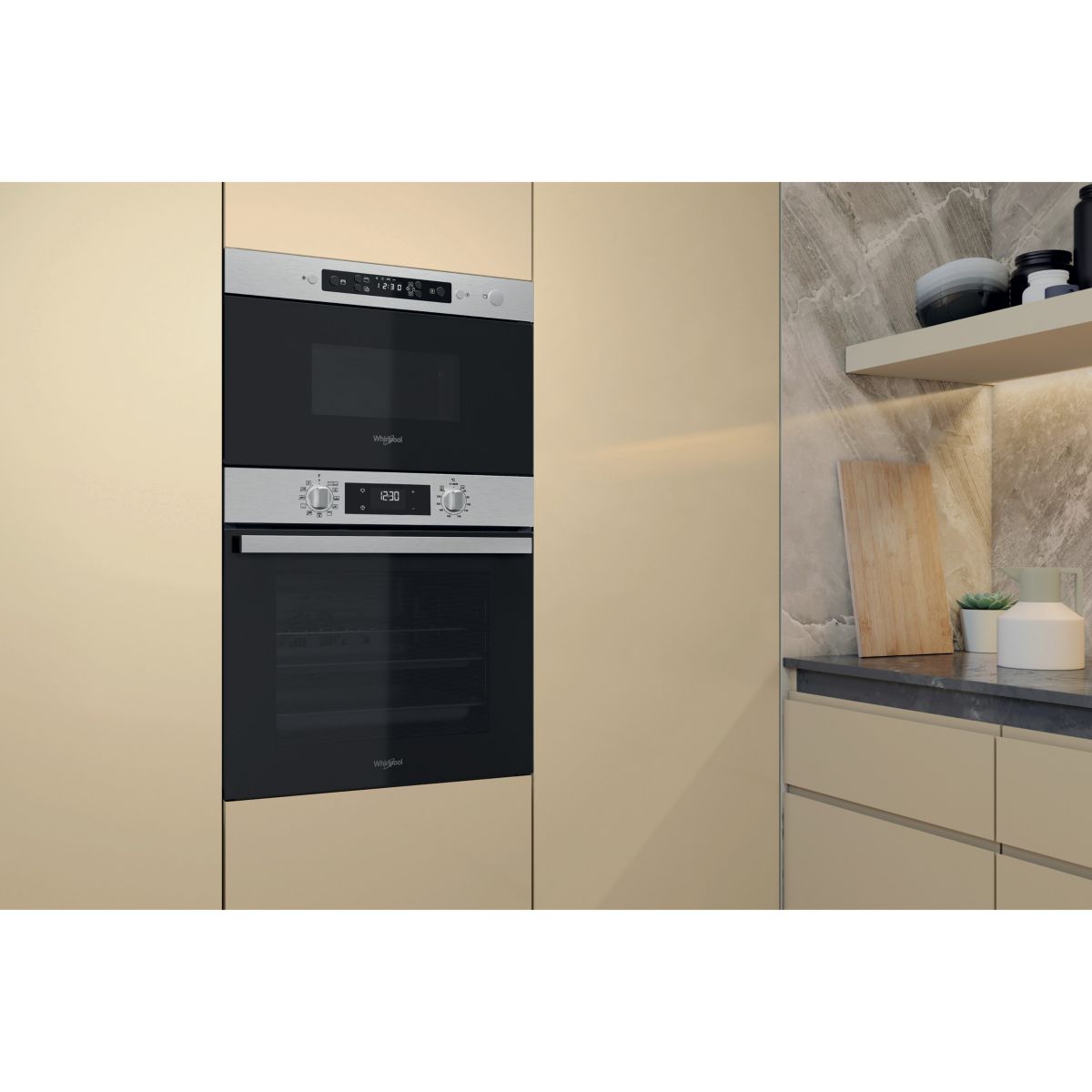 Micro ondes grill encastrable MBNA920X couleur unique, WHIRLPOOL