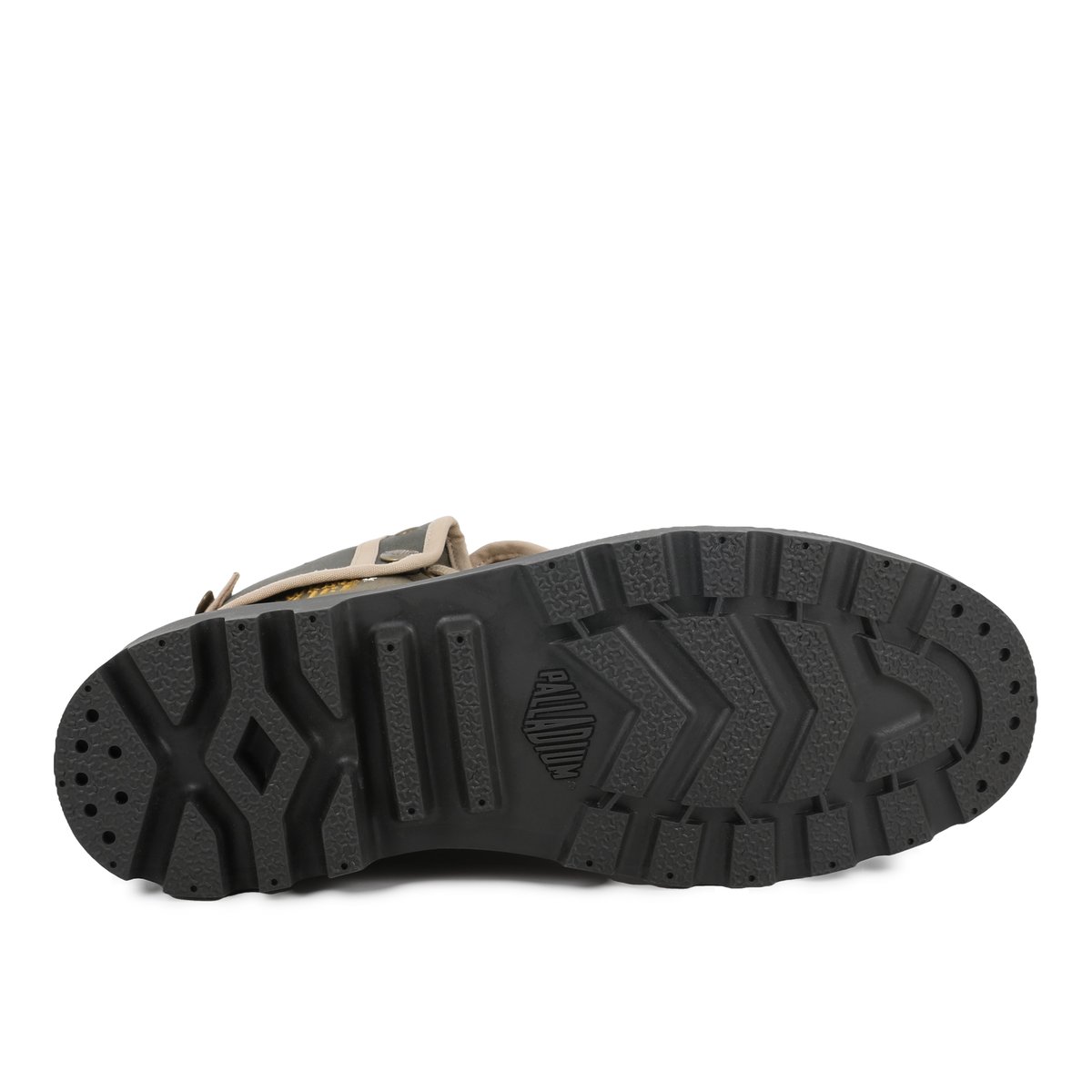 Baskets montantes en coton BAGGY HAWKINS POLICE vert-dusky green, PALLADIUM