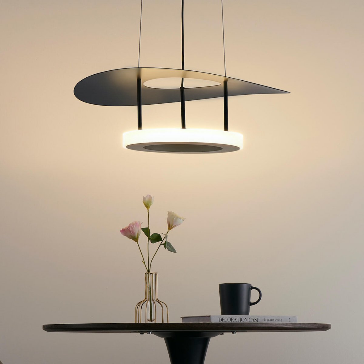 Suspension LED à Forme Aérienne - ONIL noir, KOSILUM