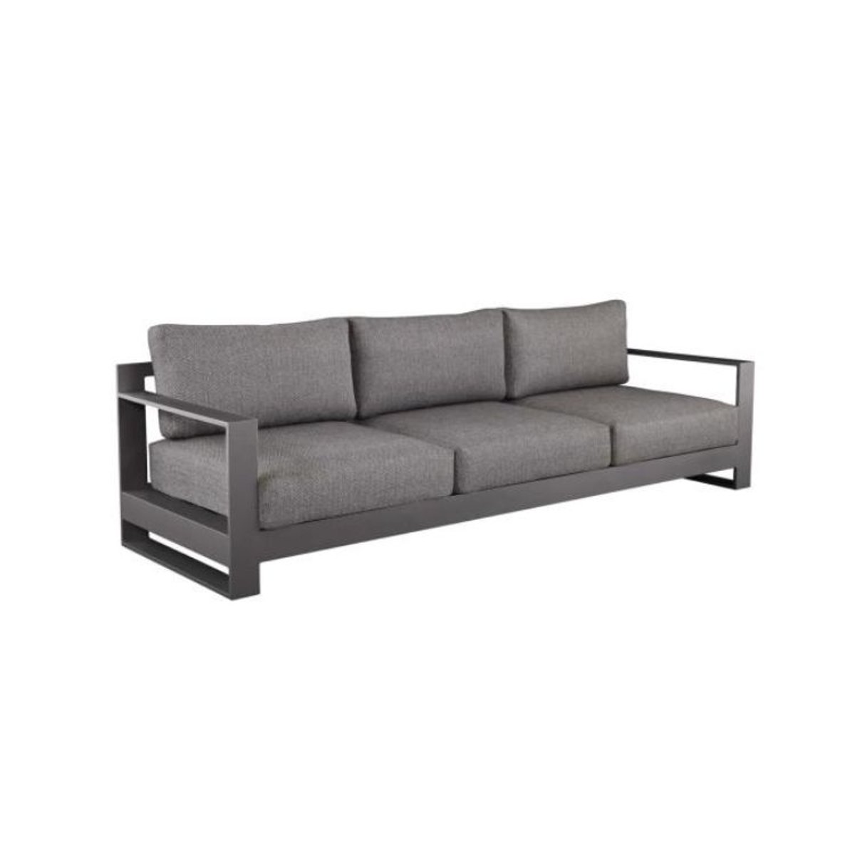 Canapé 3 places en aluminium, IRIS gris anthracite, AU JARDIN DE CHLOÉ