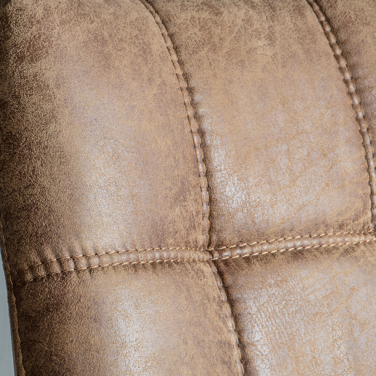 Edwin Quilted Faux Leather Dining Chairs (Set of 2) brown              , SO'HOME