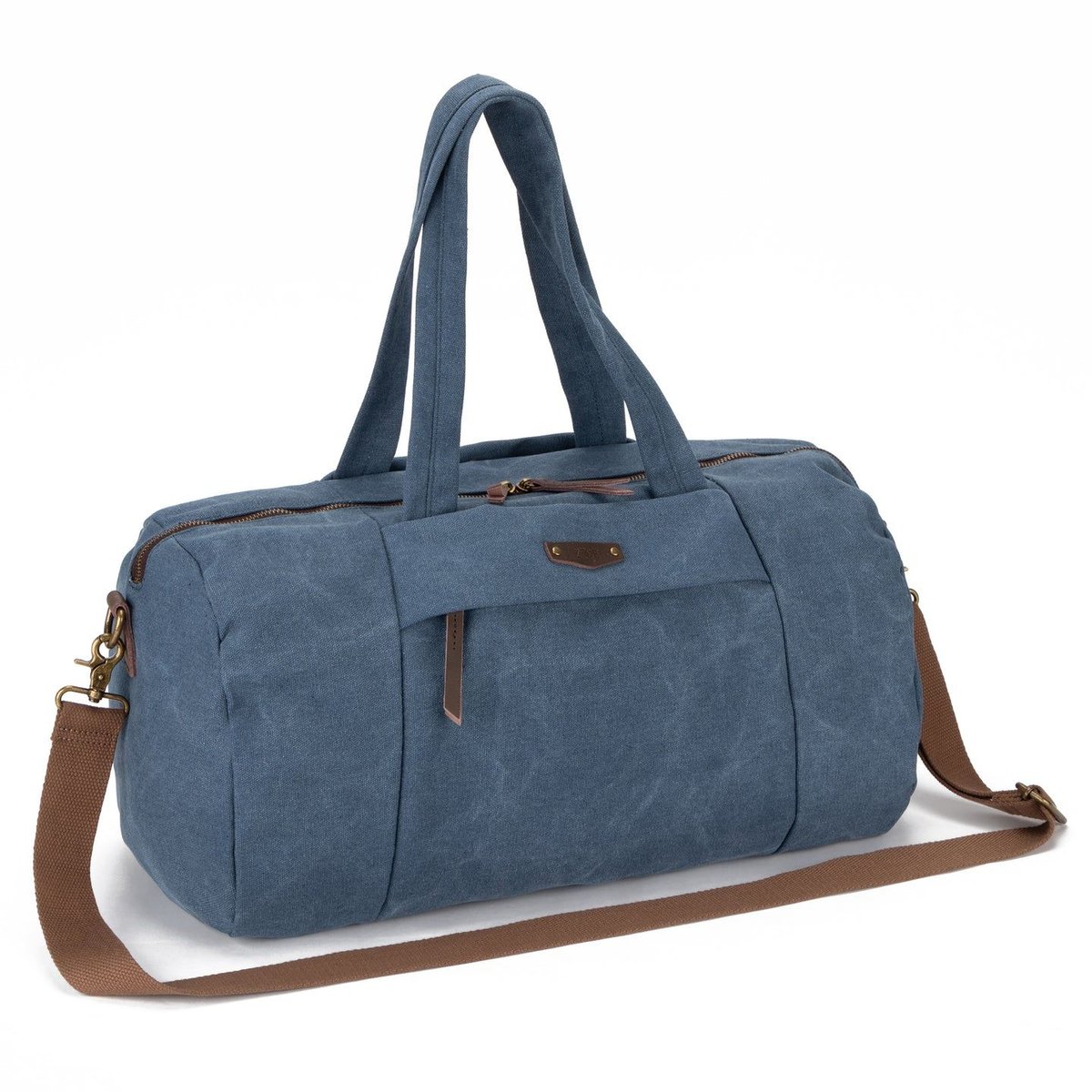Sac bowling en toile et cuir LEDRU-ROLLIN denim, OH MY BAG
