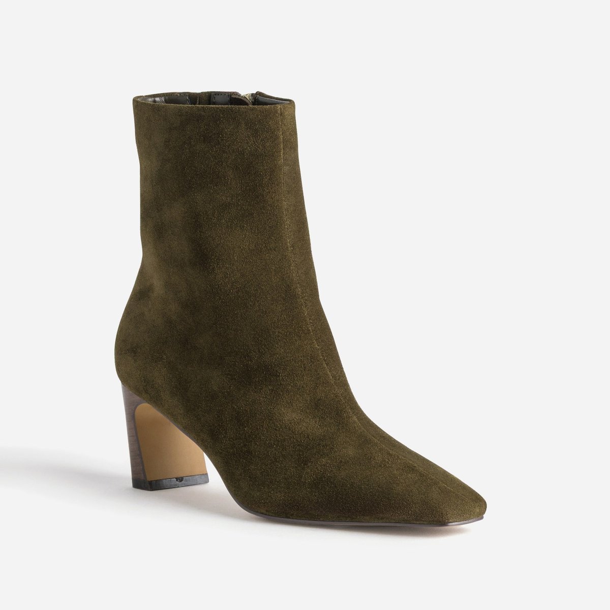 Boots À Talon en cuir NENCY kaki, ERAM