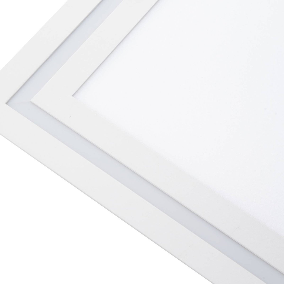 Plafonnier en métal moderneLED, Leicy blanc, LUCANDE