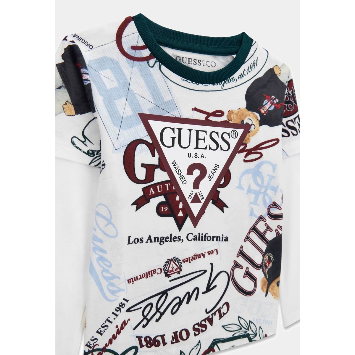 T-Shirt Imprimé fantaisie multicolore, GUESS KIDS