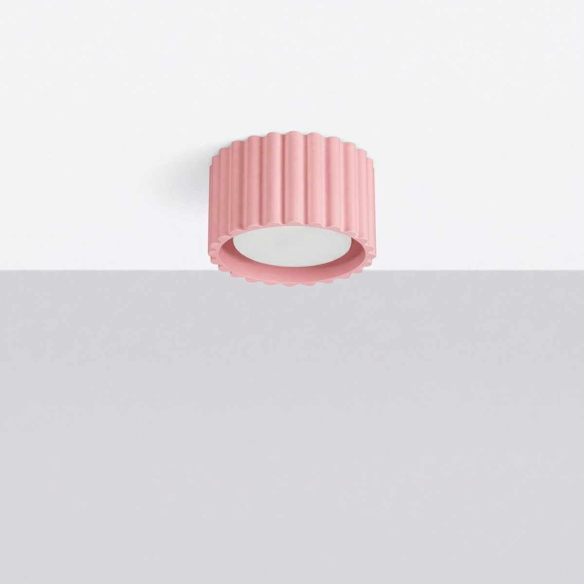 Plafonnier Aluminium Rose Gx53 1 AURA rose, EDEN