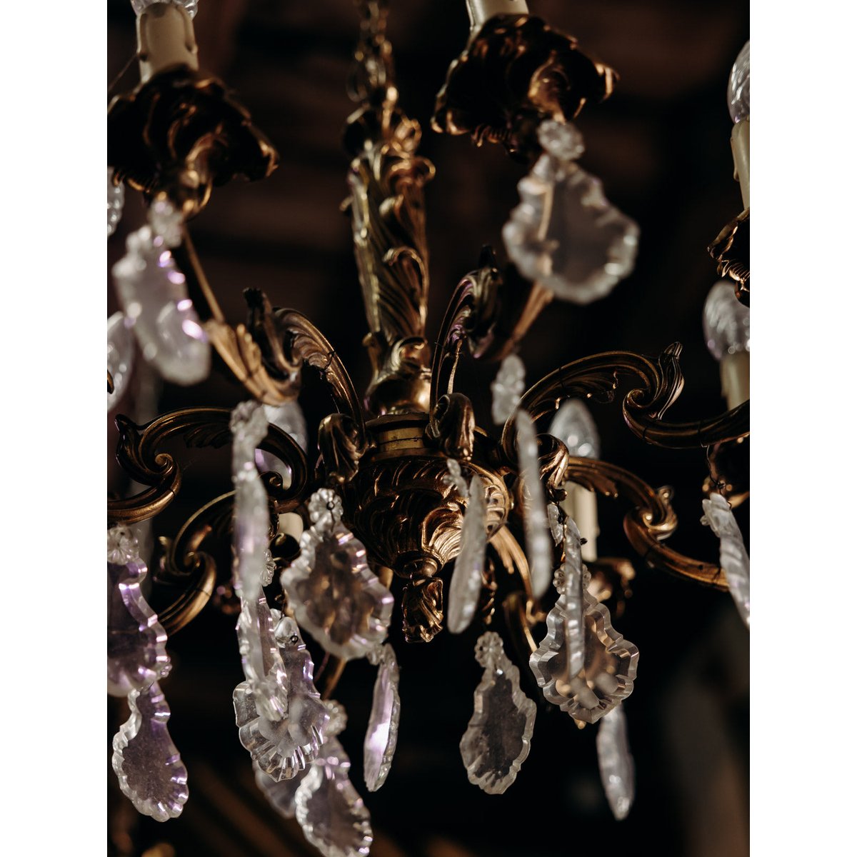 Suspension en cristal au style ancien Sonia N°302 - Bon état transparent, DEBONGOUT