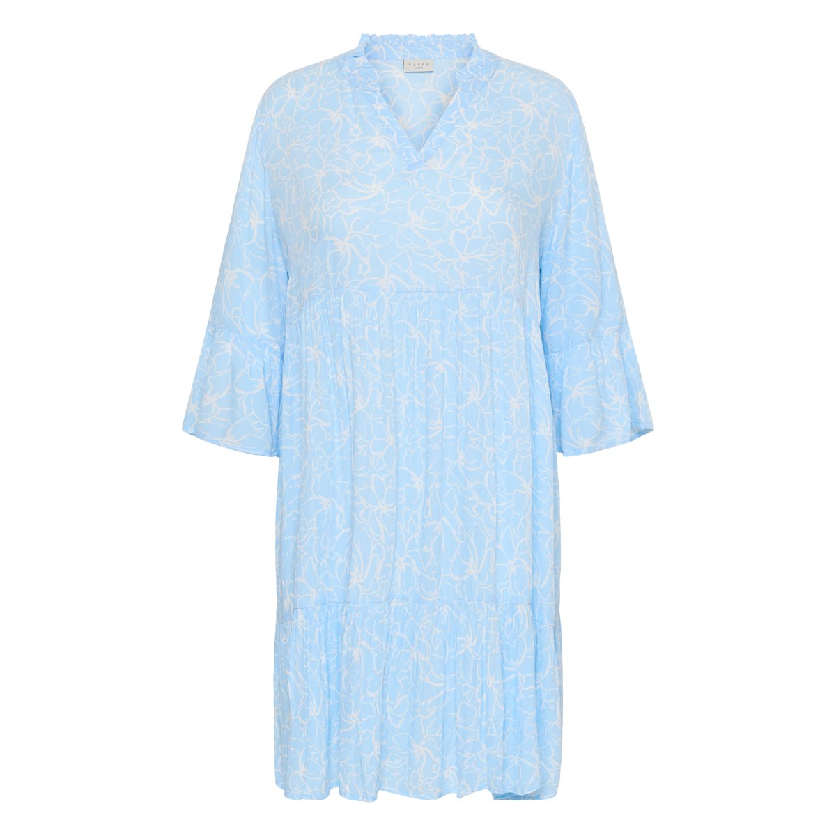 Robe bleu nantucket breeze chalk flower, KAFFE CURVE