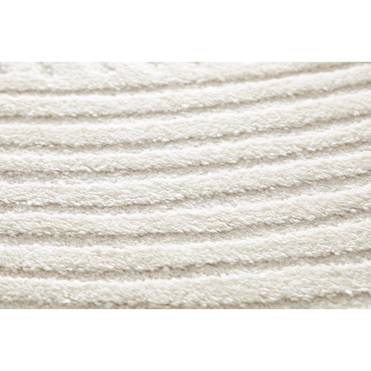 Tapis doux à motifs en relief SILLAGE beige sable, AFK LIVING