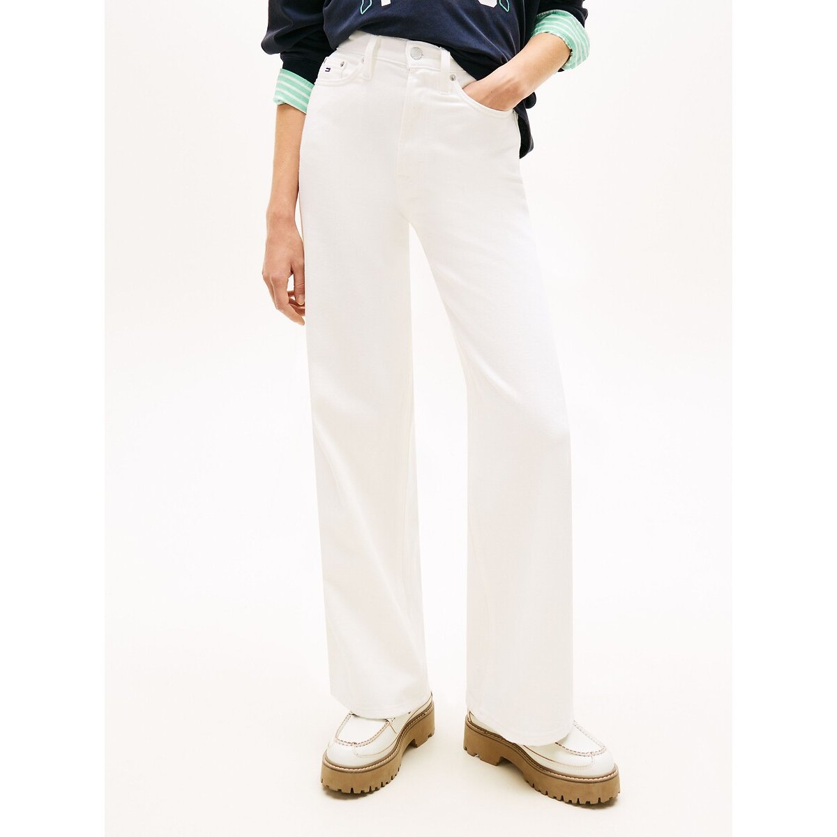 Flared Jeans white, TOMMY JEANS