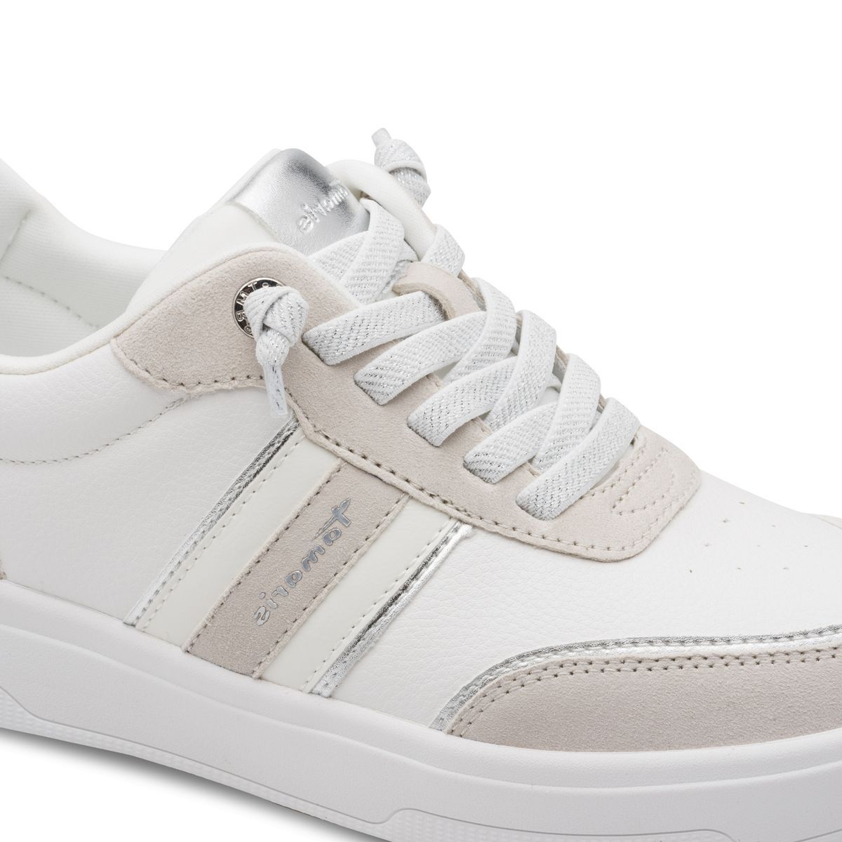 Basket femme blanc combiné, TAMARIS