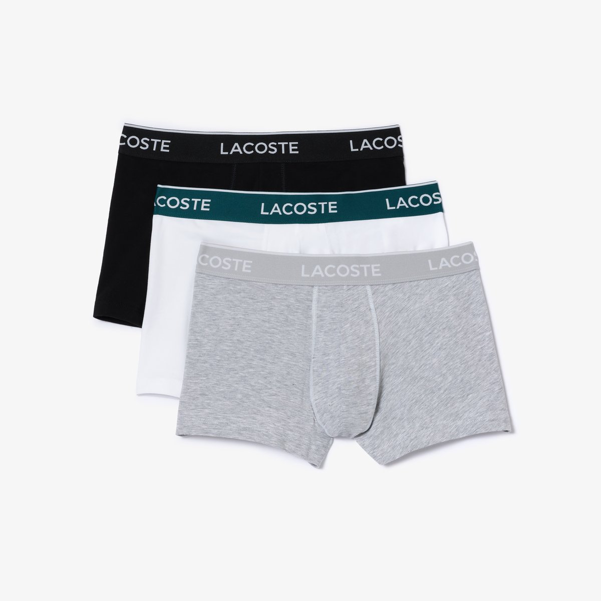 Lot de 3 boxers courts noir-nua, LACOSTE