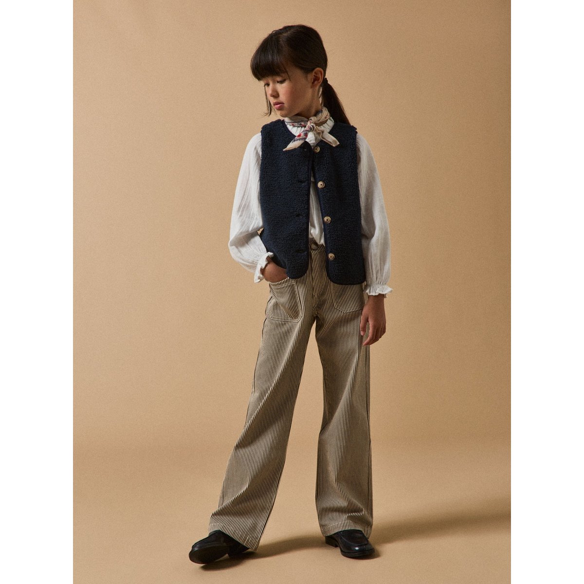 Veste en sherpa - Collection JUNIOR marine, CYRILLUS