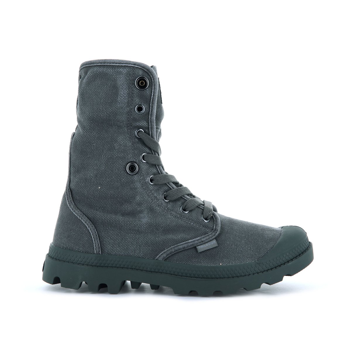 Baskets montantes à revers Baggy gris-anthracite, PALLADIUM