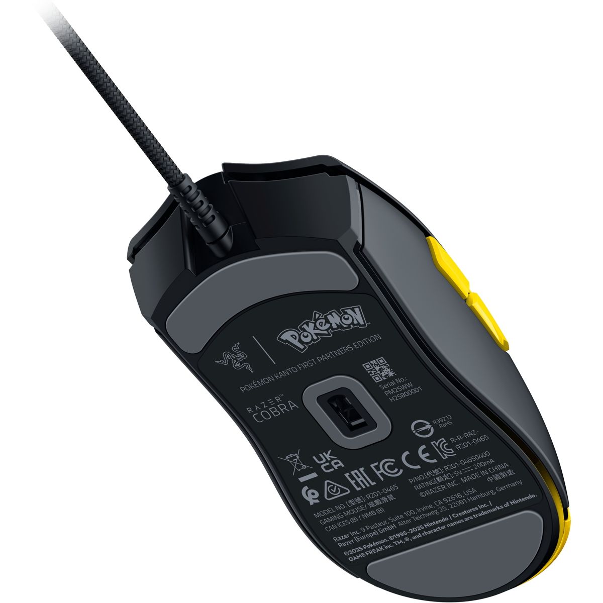 Souris Gamer Filaire COBRA POKÉMON KANTO STARTERS ED couleur unique, RAZER