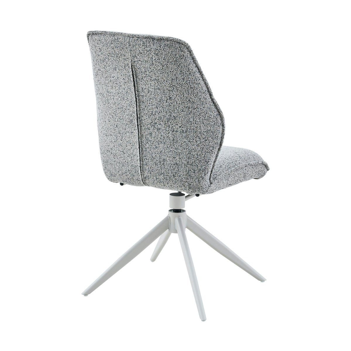 Chaise pivotante en tissu (lot de 2) CORTINA gris, PIER IMPORT