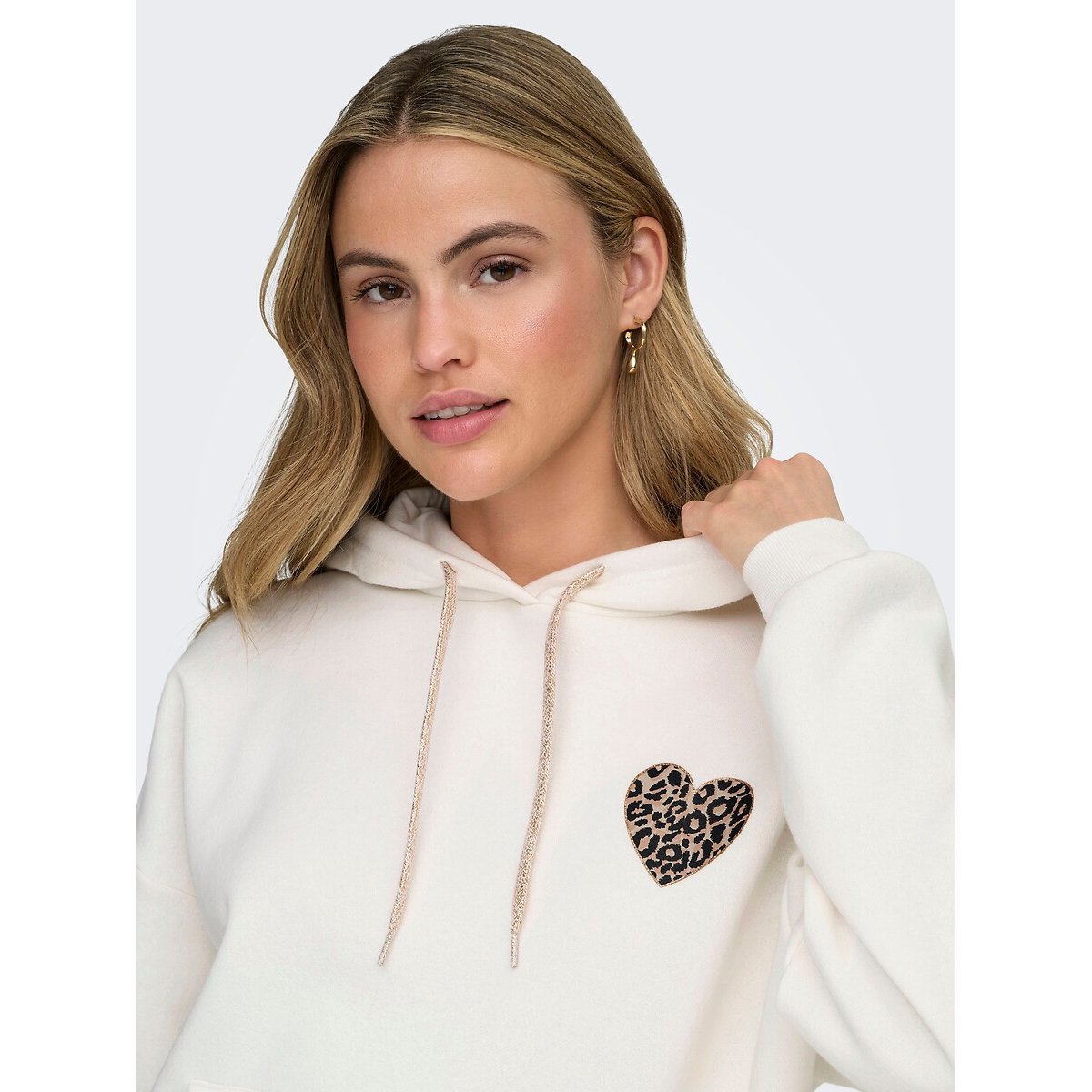 Sweat à capuche blanc, ONLY