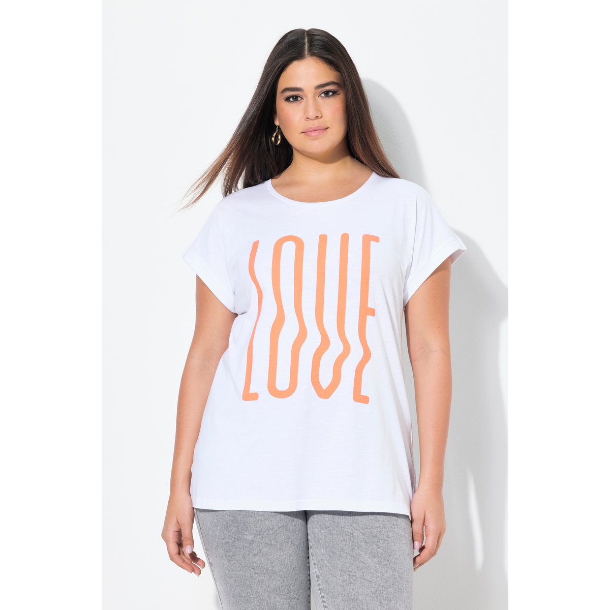T-shirt oversize blanc neige, ULLA POPKEN